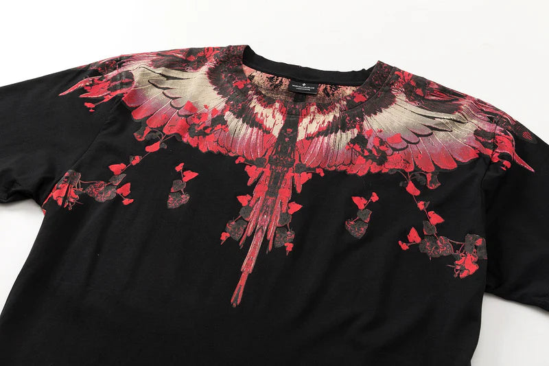 Marcelo Burlon - majica kratki rukav - black red