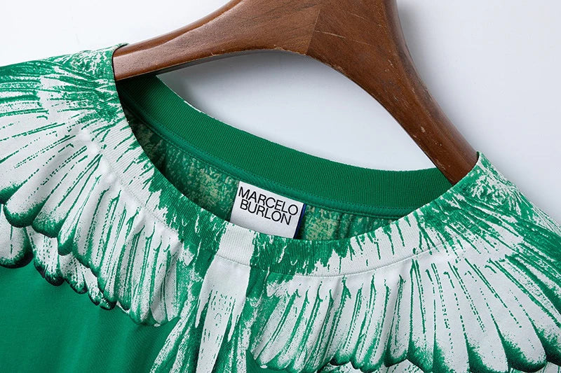Marcelo Burlon - majica kratki rukav - green