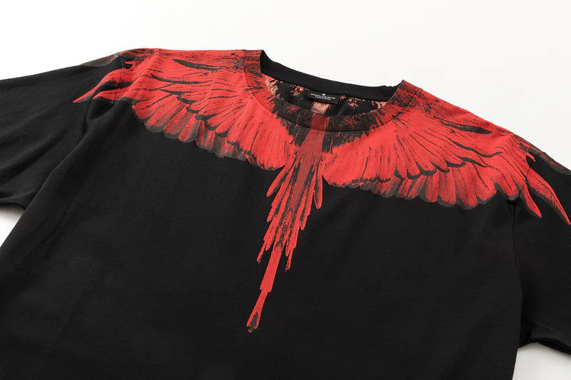 Marcelo Burlon - majica kratki rukav - black red